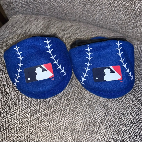 BABW Build A Bear Accessory Major League Baseball Slippers Blue RARE RETIRED HTF - Picture 1 of 5